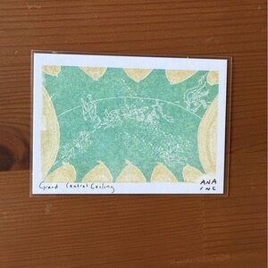 1 Grand Central Ceiling Mini Art Print Ana Inciardi Machine Collectable Limited